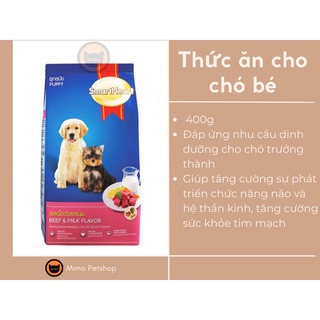 Thức ăn cho chó nhỏ Smart heart vị thịt bò và sữa