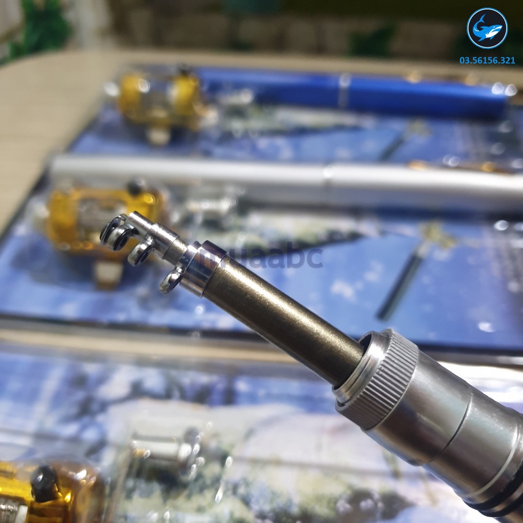 Bộ Cần Câu Cá Mimi Hình Cây Bút kèm Máy Ngang