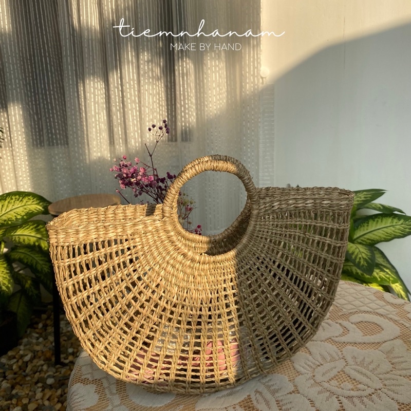 TÚI CÓI HÌNH BÁN NGUYỆT ĐI BIỂN SIÊU XINH - [ Nhà Nấm handmade ]