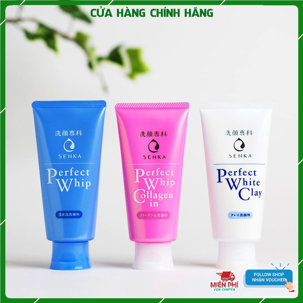 Sữa rửa mặt tạo bọt chiết xuất tơ tằm trắng Senka Perfect Whip 120g, Gel rửa mặt dịu nhẹ cho da