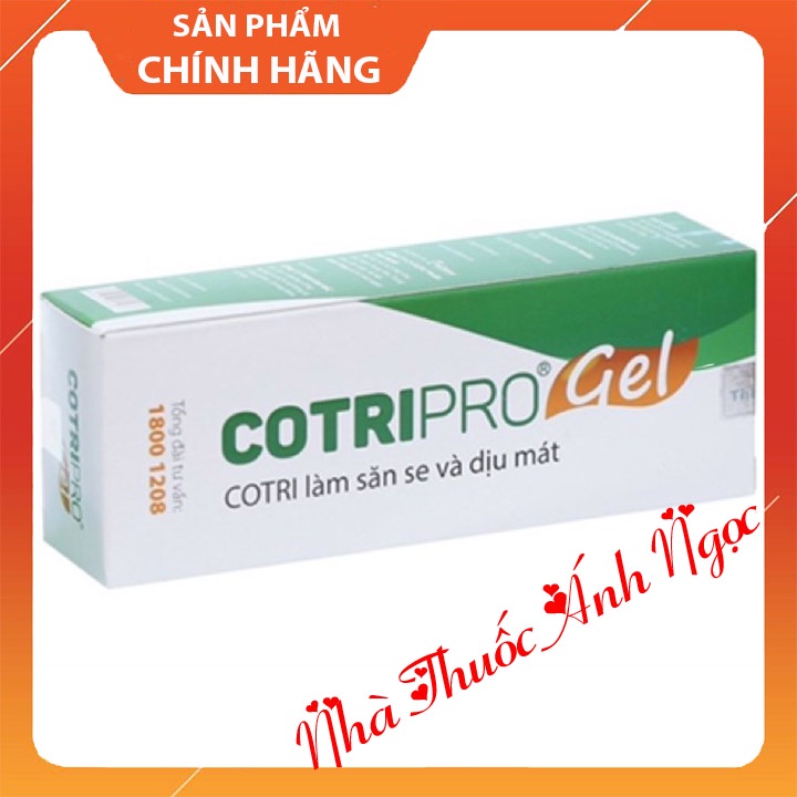 Gel bôi trĩ cotripro gel giảm nhanh triệu chứng đau, nóng rát, chảy máu, giúp co và làm săn se búi trĩ nội, trĩ ngoại