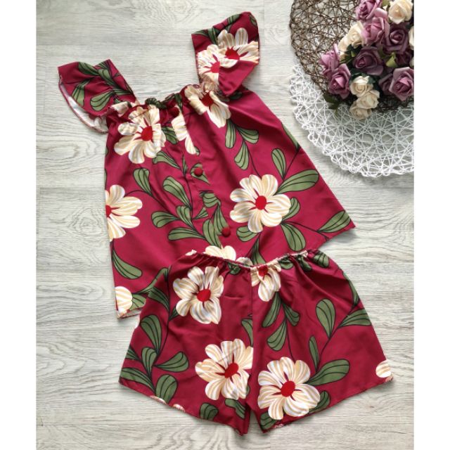 [Rẻ vô địch] Set bộ đùi áo cánh tiên họa tiết hoa (toàn bộ là hình thật) | BigBuy360 - bigbuy360.vn