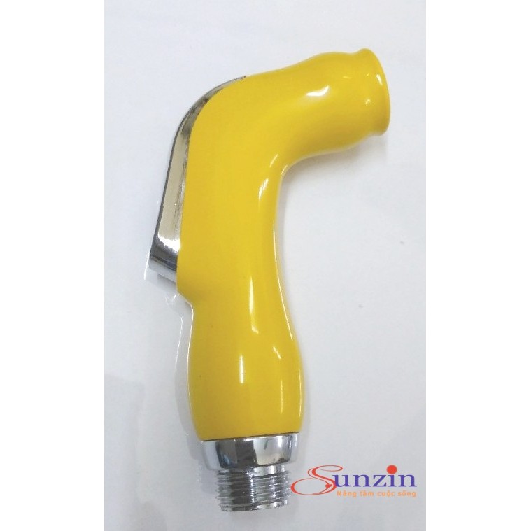 Đầu xịt rửa vệ sinh SZ077, chất liệu nhựa ABS (vàng), tặng 2 gioăng cao su
