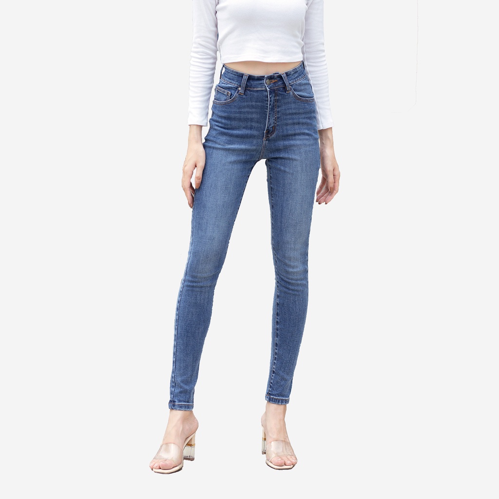 Quần Jean Nữ Lưng Cao Skinny Tôn Dáng Có Nhiều Màu Aaa Jeans