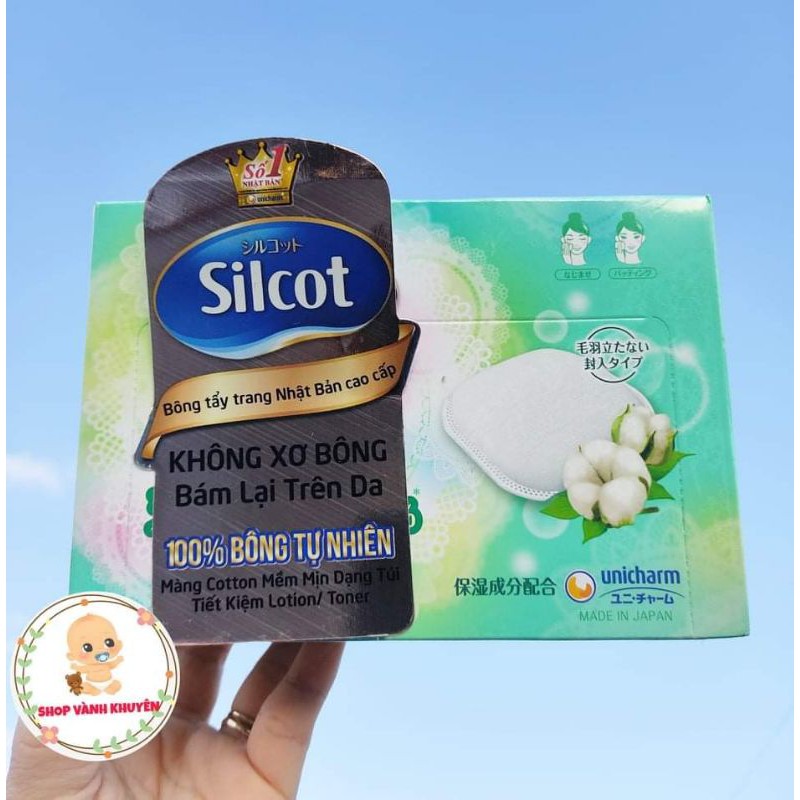 Bông Tẩy Trang Silcot 82 /66 / 40 miếng/hộp