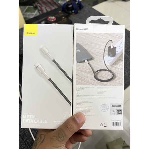 Cáp sạc 20W C-L Baseus Tungsten