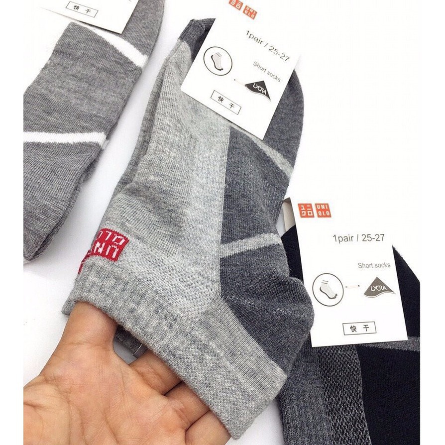 HCM- COMBO 5 đôi Tất nam UNI QLO nhật bản (đủ màu) - chất liệu 95% vải cotton -