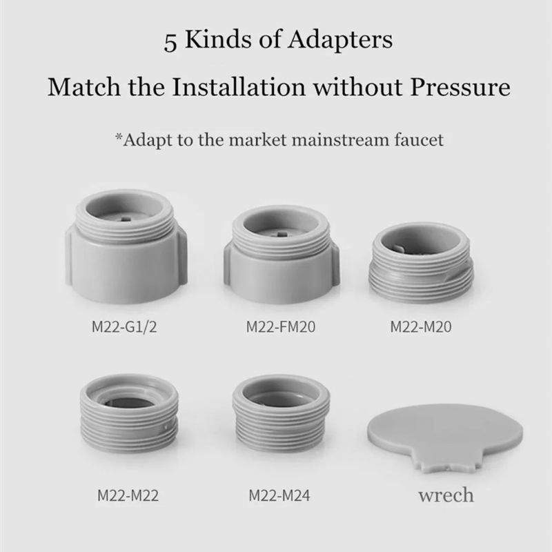 Đầu vòi nước tăng áp Xiaomi DiiiB DXSZ001-1, DXSZ003, DXSZ004 xoay 360 độ