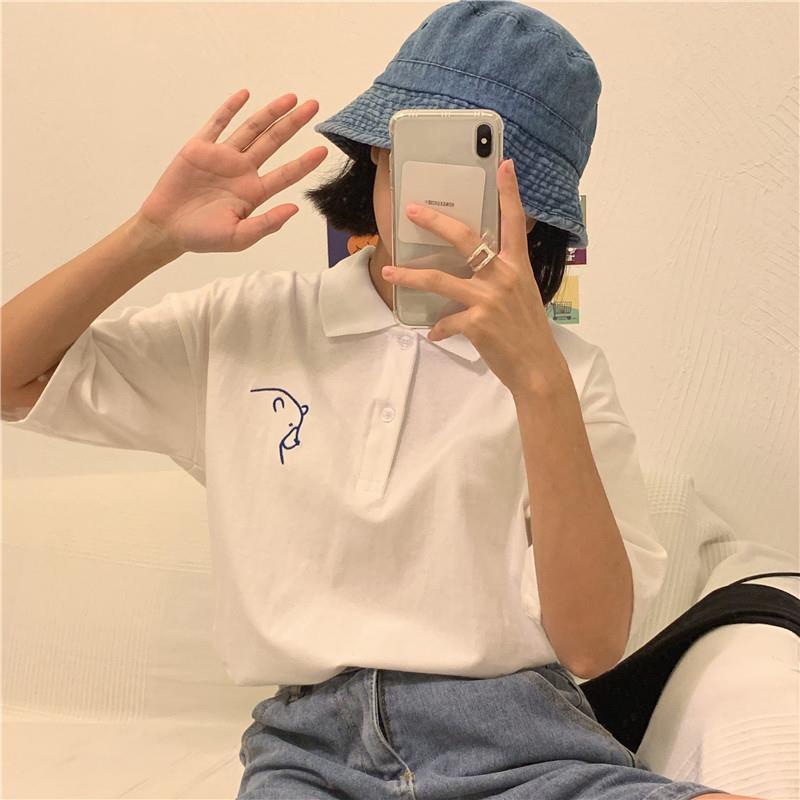 Áo Thun Form Rộng Cổ Trụ Unisex Nữ In Ảnh Chú Gấu Bắc Cực Trưởng Hóm Hỉnh Siêu Dễ Thương Chất Cotton Mềm Mịn Mát TTQ0095