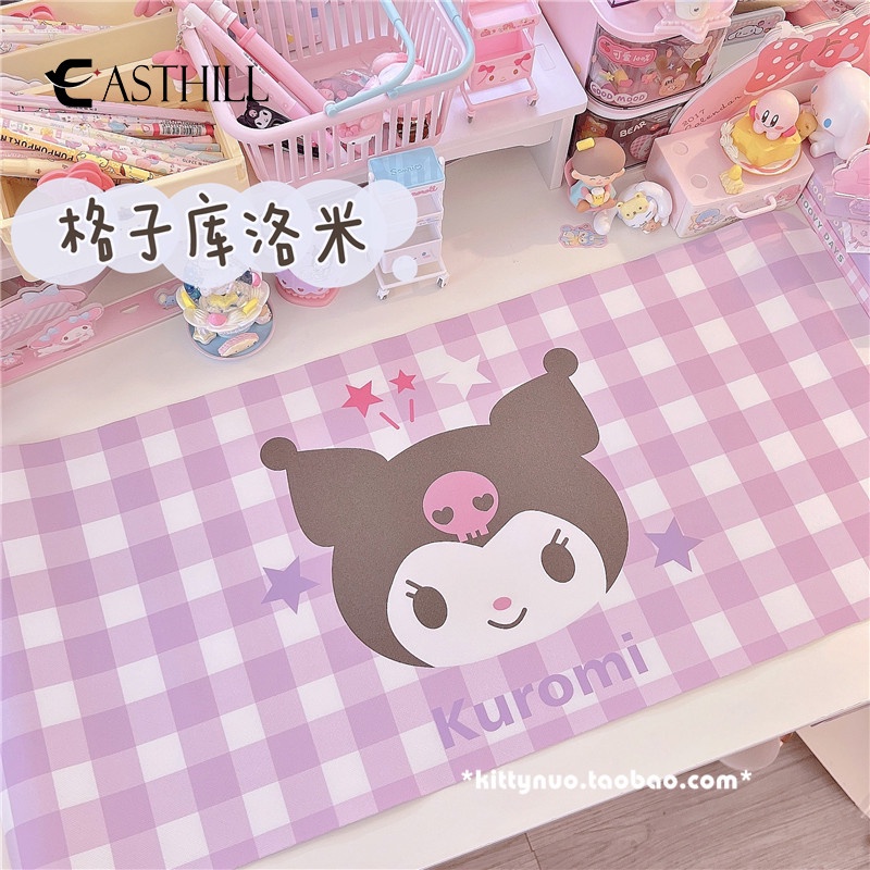 Thảm Dài Trải Bàn Chống Dầu Họa Tiết Sọc Caro Màu Sắc Macaron