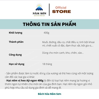 HẠT NÊM AJI-NGON (400g/ gói)