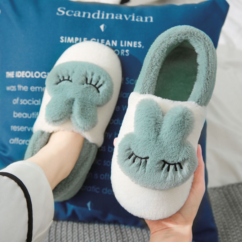 Dép bông đi trong nhà chống trượt giữ ấm mùa đông thiết kế thời trang cho nữ