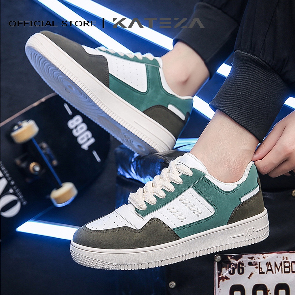 Giày sneaker nam KATEZAG63 đế bằng phối màu trẻ trung năng động dễ phối đồ full size