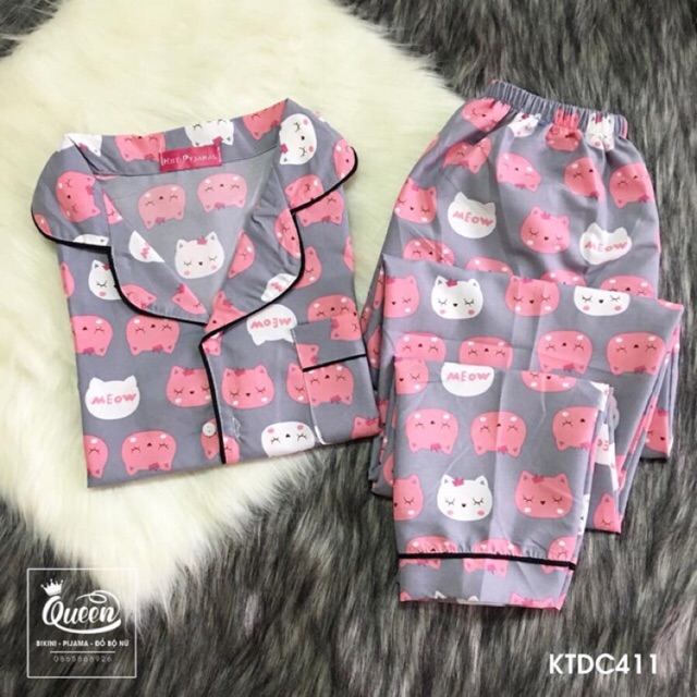 Bộ pijama kate thái hàng loại 1 (kèm video)