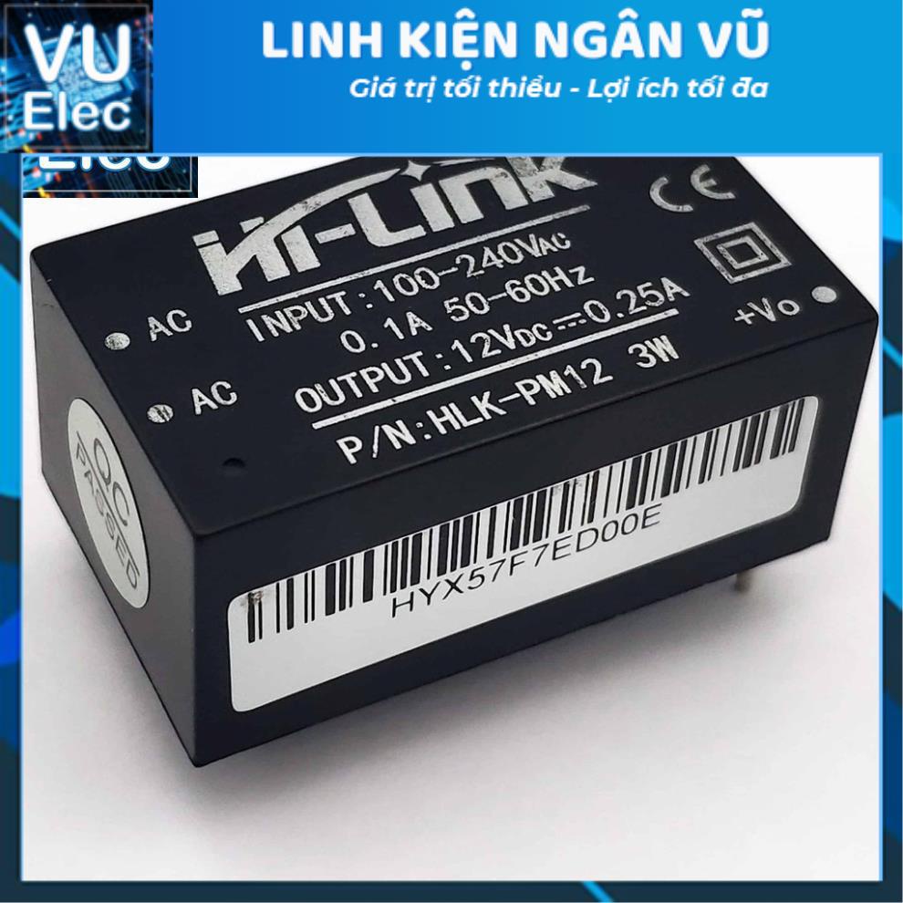 Module Nguồn HiLink AC-DC 12V3W HLK-PM12