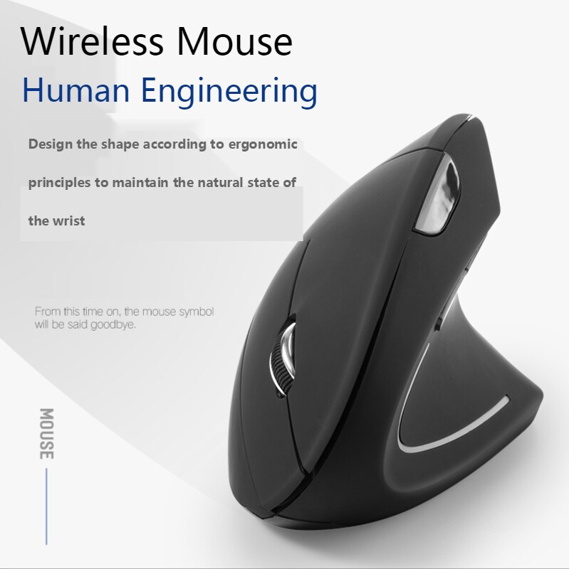 NEW Wireless Mouse Ergonomic Optical Colorful Light Wrist Healing Vertical Mice Gaming Mouse Gamer Free Mouse Pad