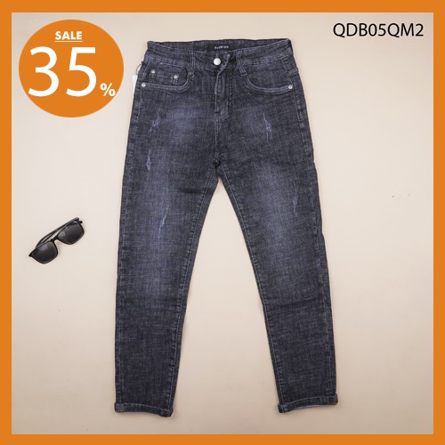 Quần Jean Nam Chất Bò , jean nam , Bò Đẹp , Quần Xám hơi xước Mã QDB05QM2 Cao Cấp Không Xù, Không Bai Màu Hàng