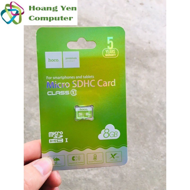 Thẻ Nhớ MICRO SDHC 8GB Hoco Class 10 75MB/S Chống Nước - BH 5 Năm - Hoàng Yến Computer