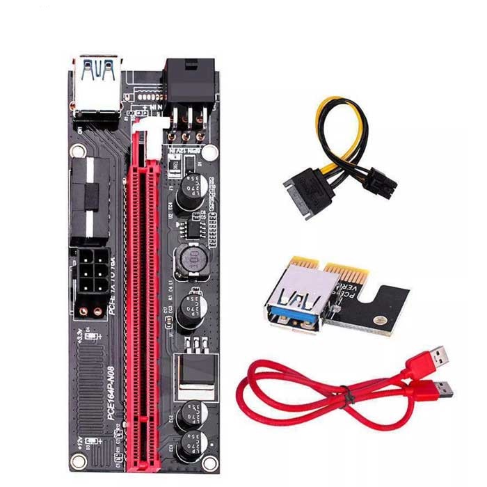 Cáp Riser PCE164B-N08 Ver009s PCI-E 1X to 16X - new 100% | WebRaoVat - webraovat.net.vn