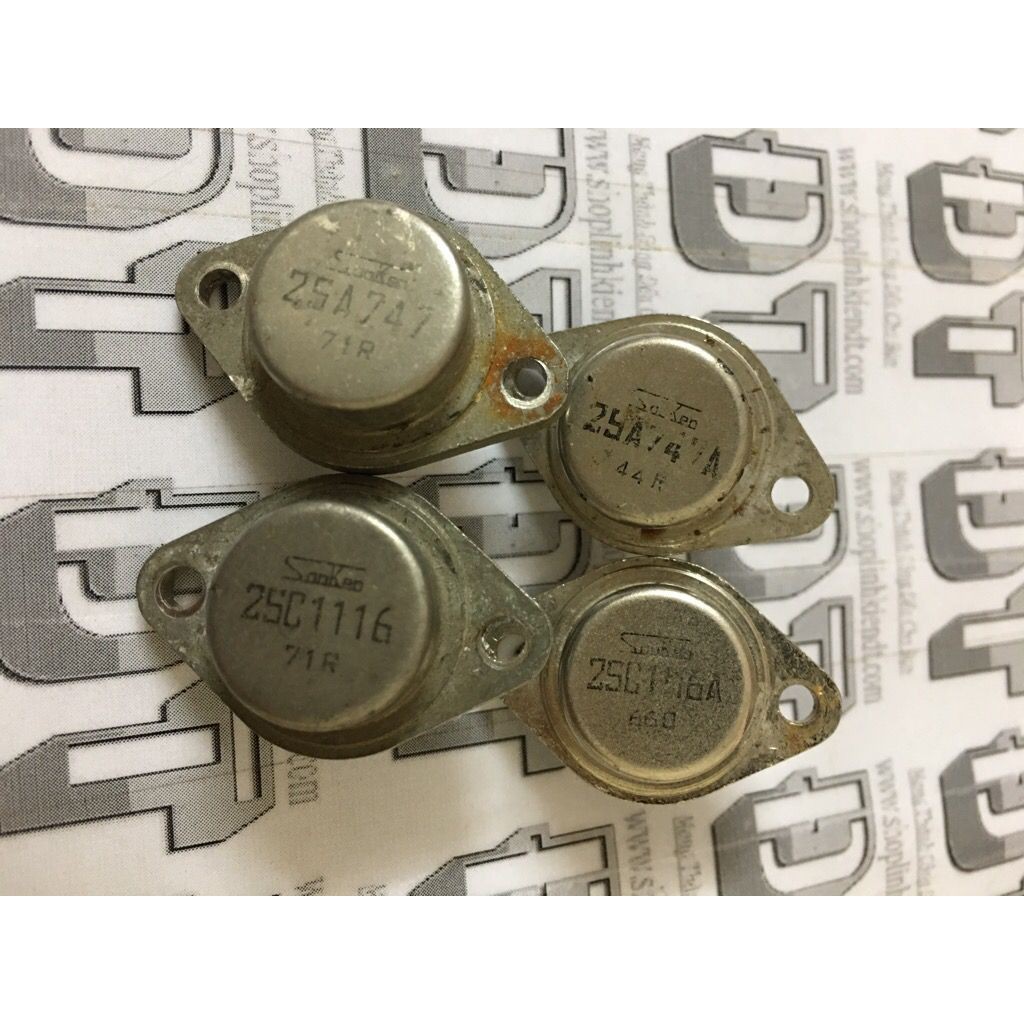 Cặp sò sắt Sanken 2SA747 2SC1116 2SA747A 2SC1116A hàng zin tháo máy