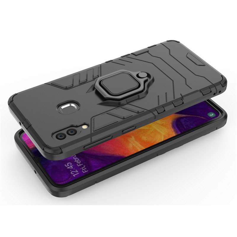 Ốp điện thoại nhựa TPU silicon có giá đỡ bằng PC cứng cho Samsung Galaxy A20 A30 SamsungA20 A30 A 20 30