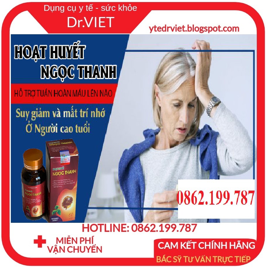 Hoạt Huyết Ngọc Thanh – Giảm mất ngủ, Thiếu Máu Não, cải thiện trí nhớ, tăng khả năng tập trung, giảm xơ vữa động mạch