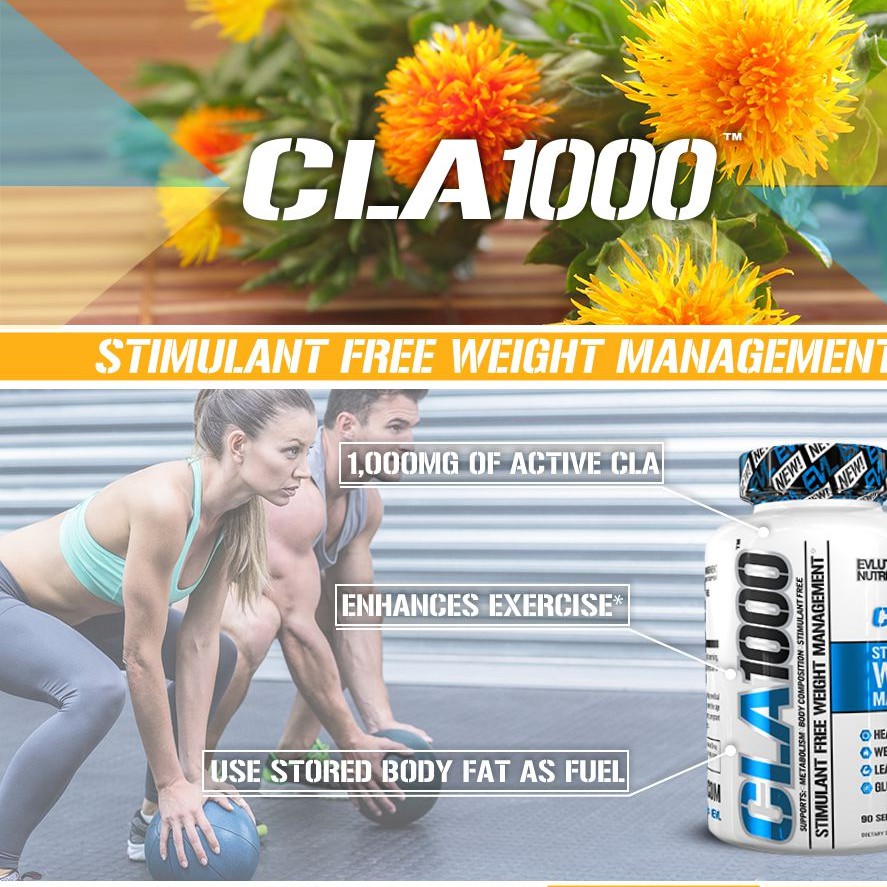 EVL CLA 1000MG - VIÊN UỐNG HỖ TRỢ GIẢM MỠ KHÔNG CHẤT KICH THICH (180 VIÊN)