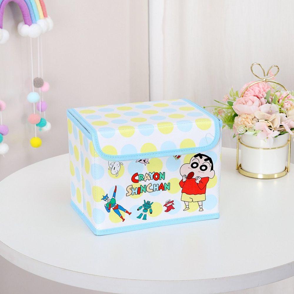 Back2life Hộp Đựng Đồ Trang Điểm Bằng PU Họa Tiết Cậu Bé Bút Chì Shin Chống Bụi Bẩn Sức Chứa Lớn