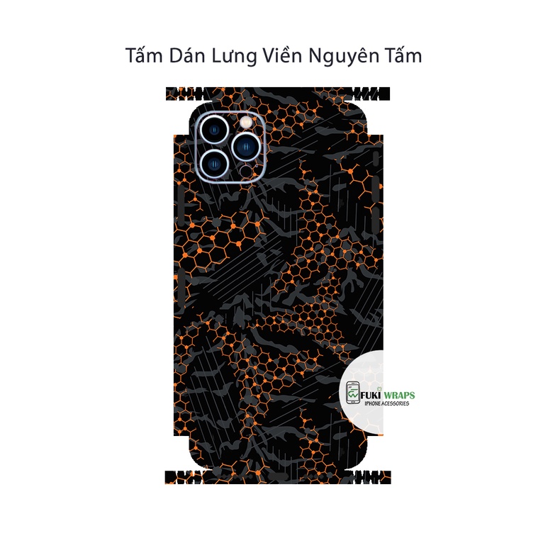 Tấm dán Skin Mặt Sau FULL VIỀN Dành Cho 13 Pro Max ,12 Pro Max ,11 Pro Max ,X , XS, XR ,XS MAX - FukiShop