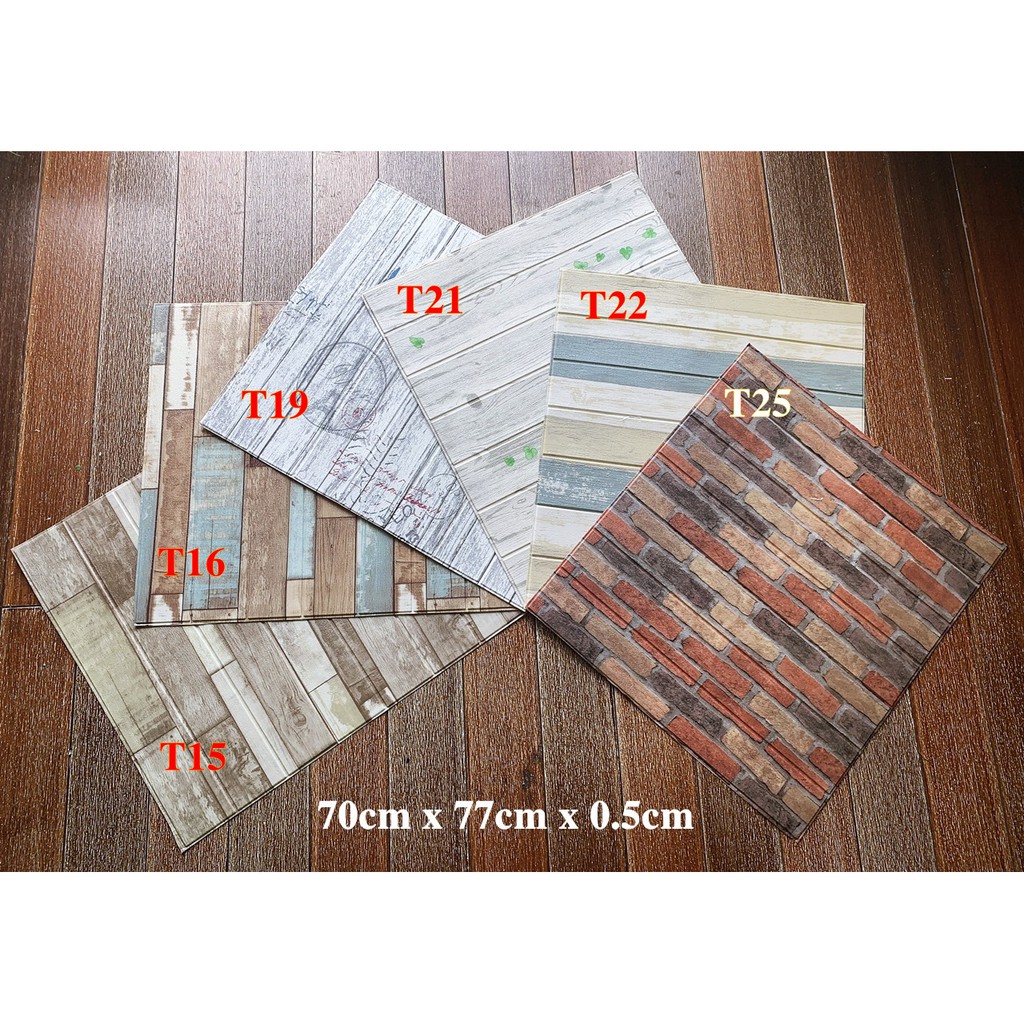 (Quận 12) Xốp dán tường giả gỗ dày 5mm | BigBuy360 - bigbuy360.vn