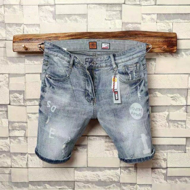 [Loại1] Quần short jean nam co dãn cao cấp màu xám MS297-811