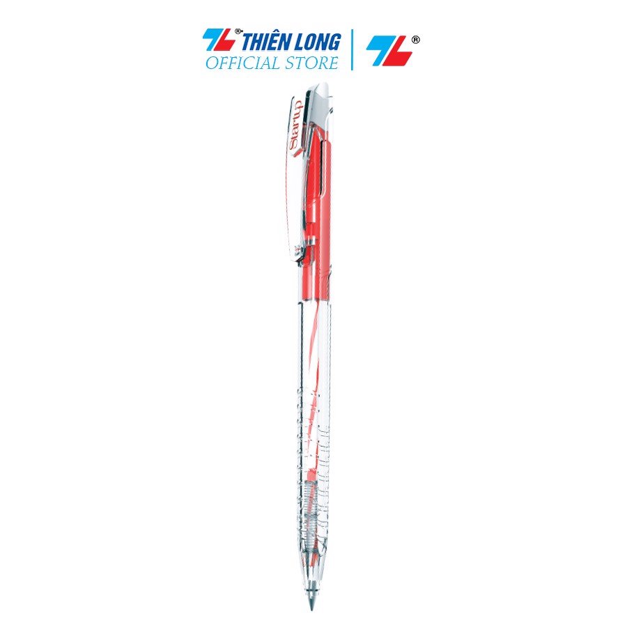Combo 10 Bút Bi Thiên Long Flexoffice FO-039 Plus- 3 màu mực- Xanh/ Đỏ/ Đen-Mực đạt tiêu chuẩn châu Âu