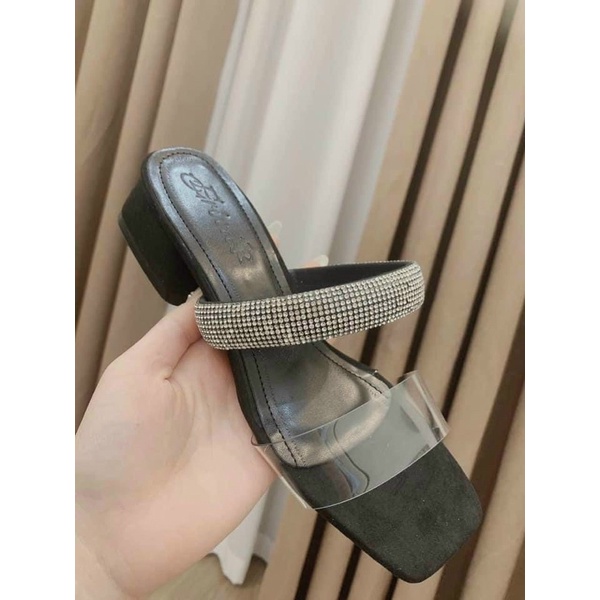 Guốc Lê 2 Quai Đính Đá