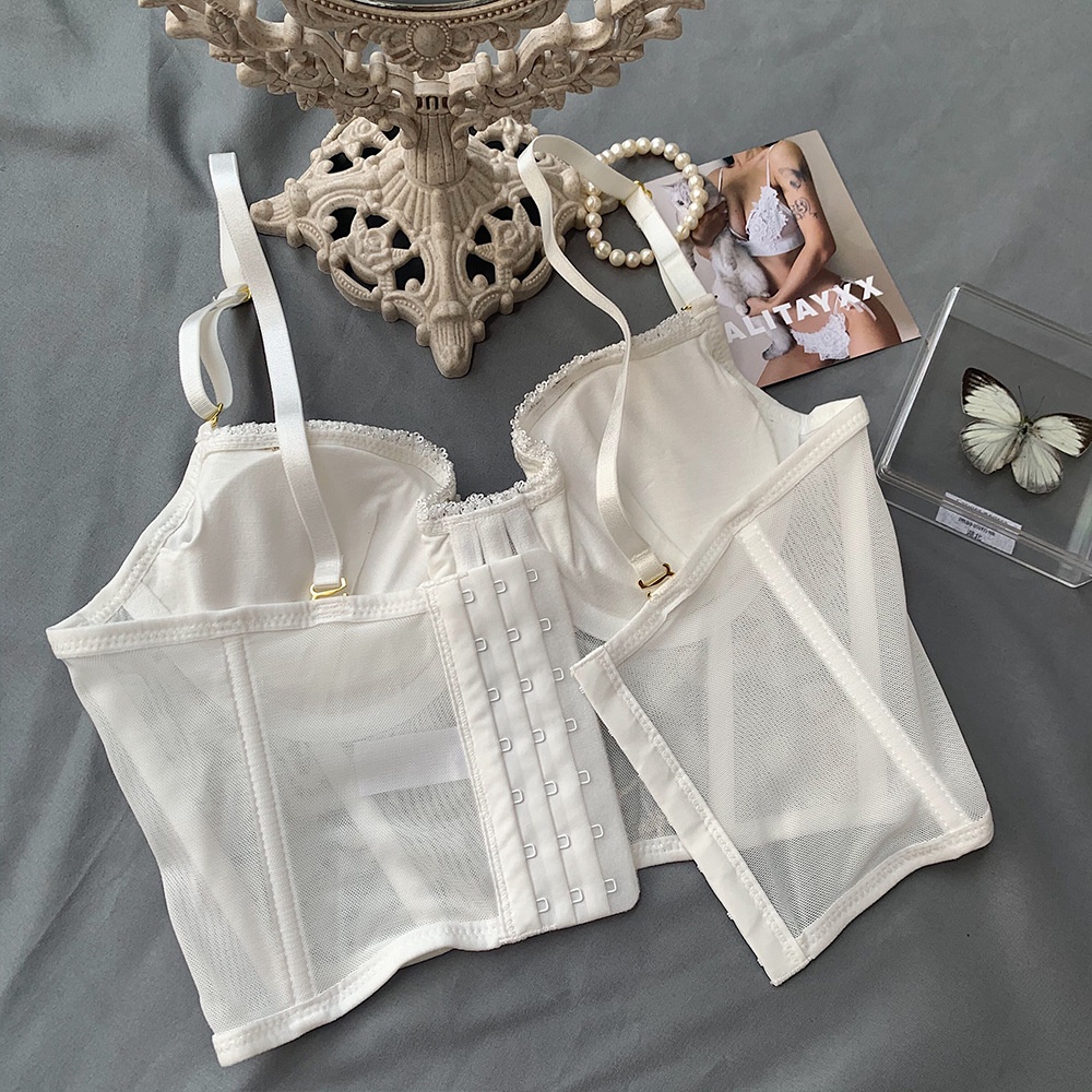  Áo lót nâng ngực có gọng dưới ren thêu mềm mại đồng quê retro kiểu Pháp bán lẻ | BigBuy360 - bigbuy360.vn