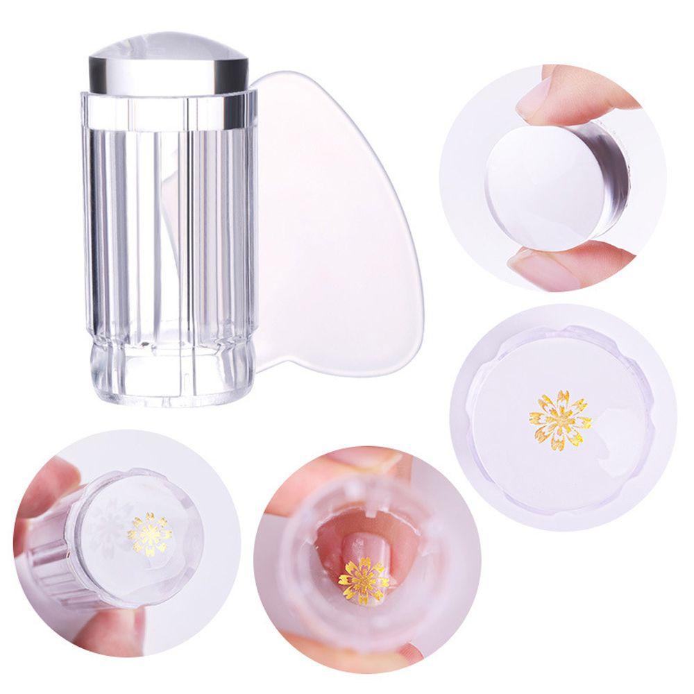 Bộ Khuôn Silicone Trong Suốt Dùng Trang Trí Móng Tay Nghệ Thuật