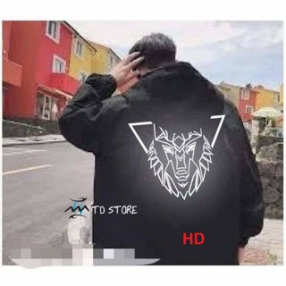 Áo khoác kaki kenzo phản quang chất kaki hàng 1 lớp freesize 55kg in hình phản quang bạc | BigBuy360 - bigbuy360.vn