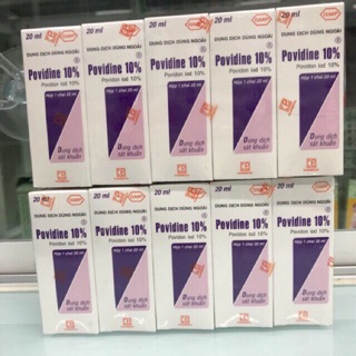 Povidine 10% dung dịch xác trùng vết thương 20 ml