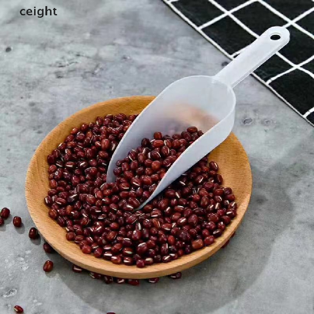 Xẻng múc đá bằng nhựa trong mờ thiết kế đơn giản đa năng tiện lợi