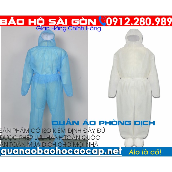 Bộ quần áo bảo hộ y tế, bộ đồ phòng dịch đi máy bay có kiểm định