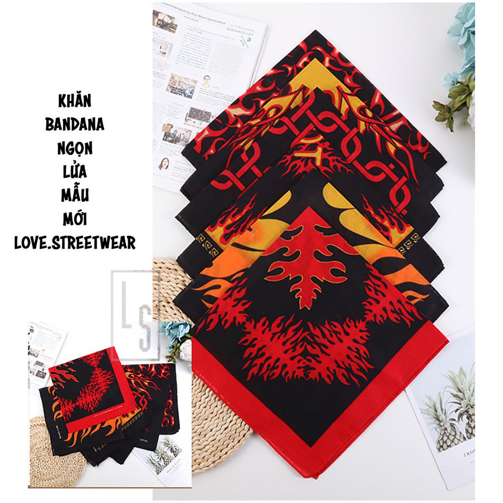 Khăn BANDANA Ngọn Lửa - Bandana Lửa Cực Cháy