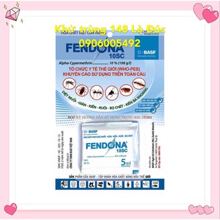 Thuốc Diệt Bọ Chét Muỗi Ruồi Kiến Gián Kiến Ba Khoang FENDONA 10SC Gói 5ml