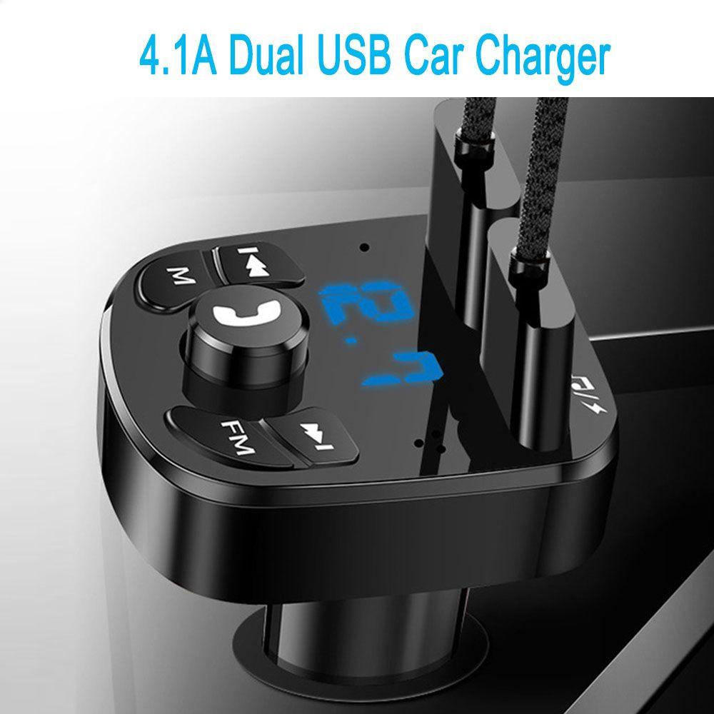 DARNELL Bộ Sạc Nhanh USB Bluetooth FM Chất Lượng Cao Cho Xe Hơi