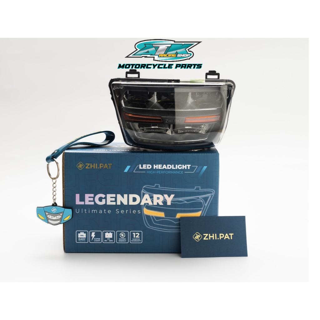 Choá đèn pha led 2 tầng chính hãng ZHIPAT dành cho xe wave 100, 110 110s wave Thái lan LEGENDARY