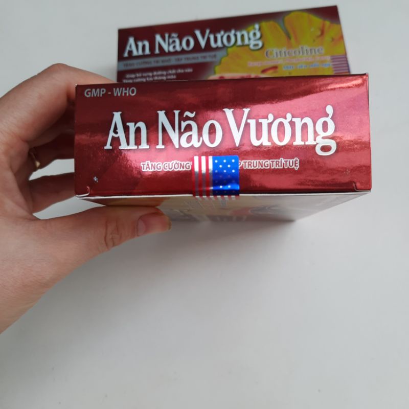 Viên bổ não AN NÃO VƯƠNG -Giúp tăng cường trí nhớ, tăng tuần hoàn máu não_Hộp 30 viên