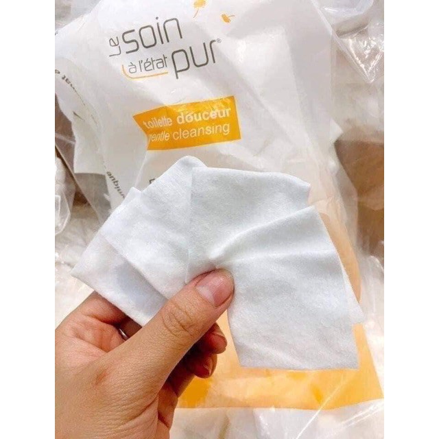 Bông Tẩy Trang cao cấp 600 miếng ( 500 +100 )  100% Cotton Tetra Le Soin Laretat Pur Pháp