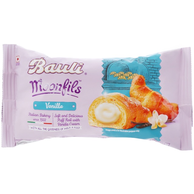 Bánh Bauli Moonfils kem Vani 45G Croissant