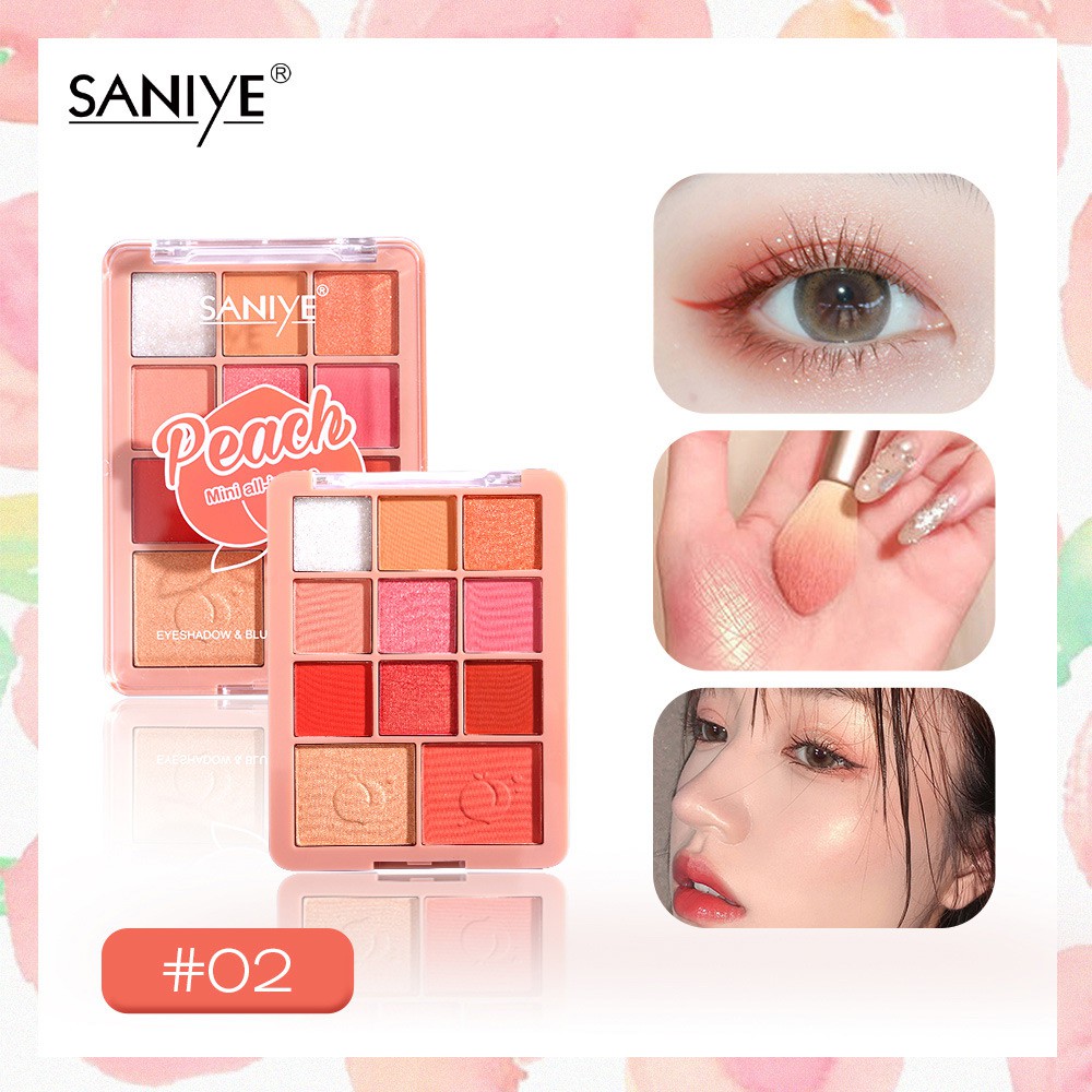 [Hàng mới về] Bảng Phấn Kết Hợp Gồm Phấn Mắt + Phấn Má Hồng + Phấn Bắt Sáng Trang Điểm Chuyên Nghiệp E118 | BigBuy360 - bigbuy360.vn