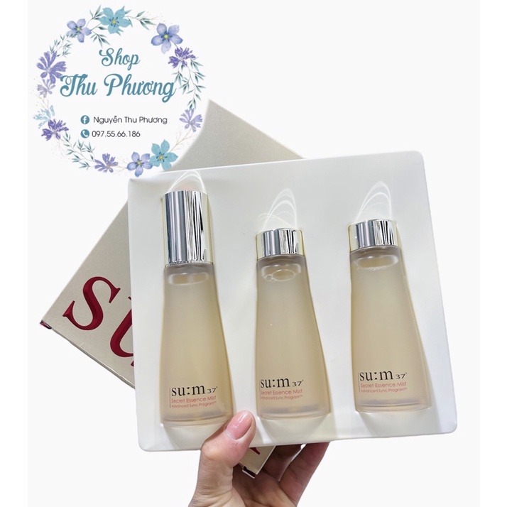 Set xịt khoáng nước thần sum secret 3 lọ x 60ml