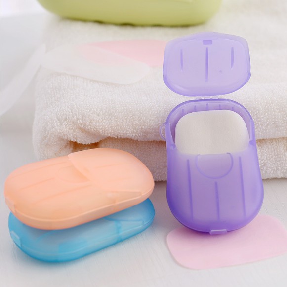 Set 20 Xà Phòng Giấy Rửa Tay / Tắm Tiện Lợi Cho Du Lịch | BigBuy360 - bigbuy360.vn