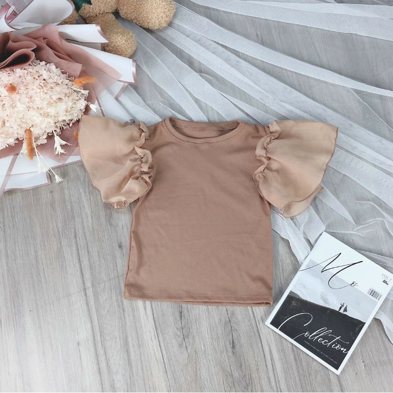 áo kiểu phối tay cánh tiên